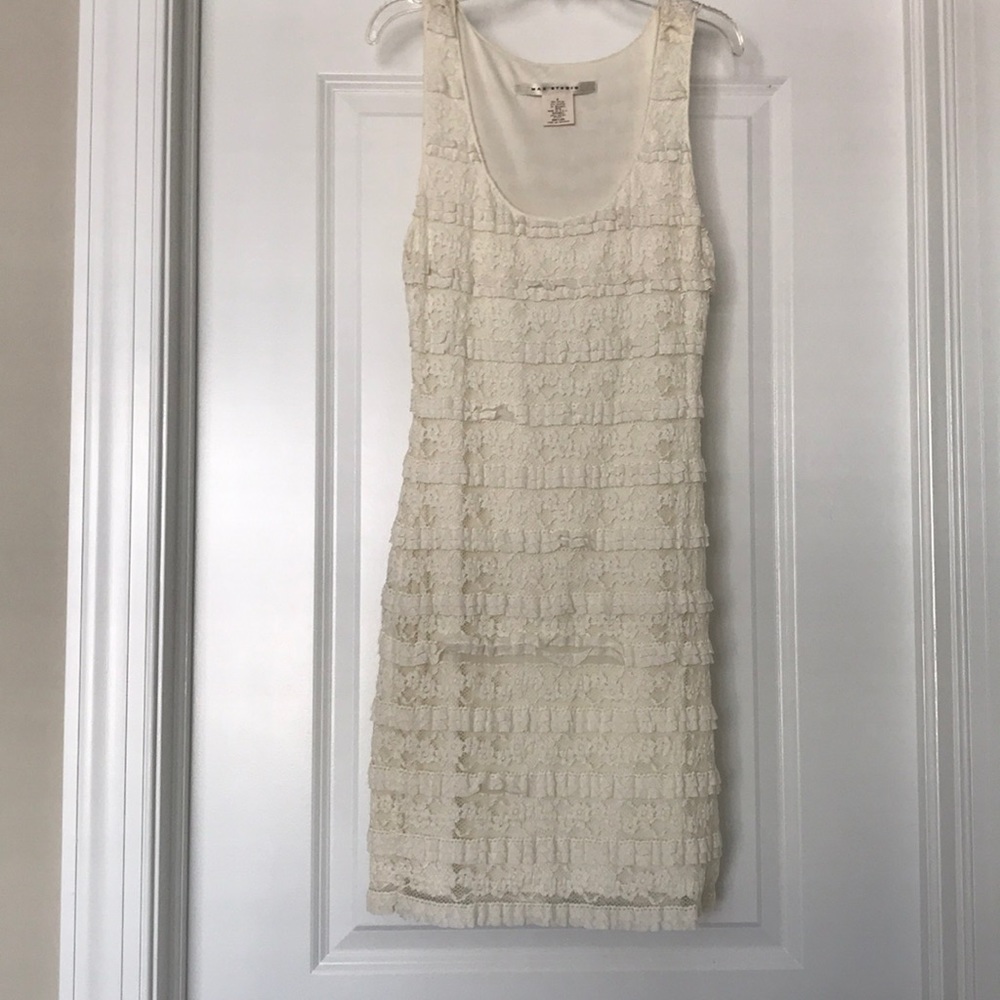 Mac Studio Ivory Fitted Dress